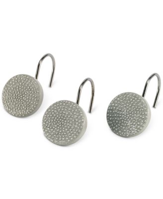 Avanti - Dotted Circle Shower Curtain Hooks