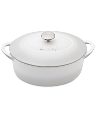 Denby - Natural Canvas Cast Iron 2-Pc. Oval Covered Casserole