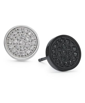 Sutton by Rhona Sutton - Men's Two-Tone 2-Pc. Set Cubic Zirconia Cluster Stud Earrings