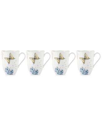 Lenox - Butterfly Meadow Hydrangea Collection 4-Pc. Mug Set