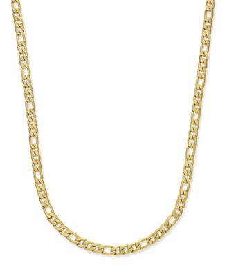 Sutton by Rhona Sutton - Men's Gold-Tone Figaro Chain Necklace