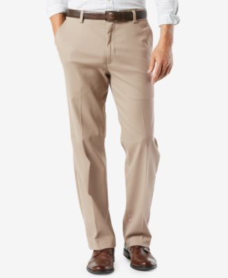 Dockers - Men's Easy Stretch Classic Fit Flat Front Khaki Pants