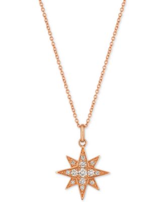 Le Vian - Diamond Star Pendant Necklace (1/4 ct. t.w.) in 14k Gold or Rose Gold