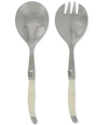 French Home - 2-Pc. Laguiole Faux Ivory Salad Servers