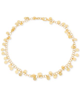 Giani Bernini - Shaky Disc Ankle Bracelet in 18k Gold-Plated Sterling Silver