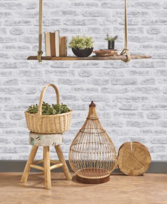Graham & Brown - Brick White Wallpaper
