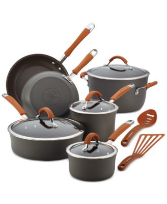 Rachael Ray - Cucina 12-Pc. Hard-Anodized Aluminum Non-Stick Cookware Set