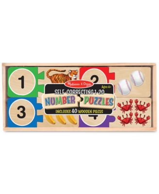Melissa and Doug - Wooden Self-Correcting 1-20 Number Puzzles
