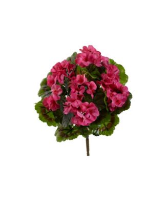 Nearly Natural - 4-Pc. Geranium UV-Resistant Indoor/Outdoor Artificial Bush Set