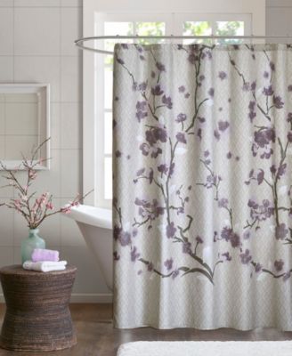 Madison Park - Holly 72" x 72" Cotton Shower Curtain