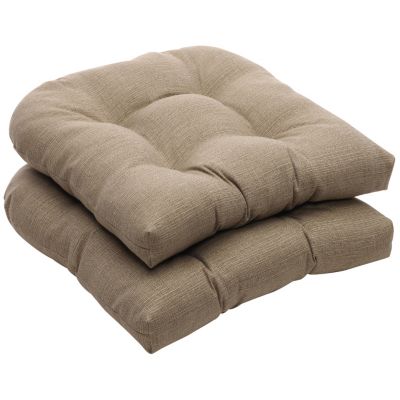 Pillow Perfect - Monti Chino Wicker Seat Cushion (Set of 2)