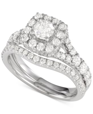 Macy's Brand - Diamond Halo Bridal Set (2 ct. t.w.) in 14K Gold