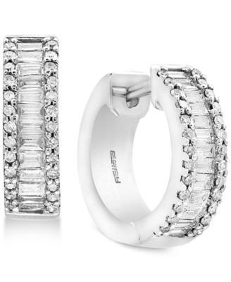 EFFY Collection - Diamond Baguette Hoop Earrings (1 ct. t.w.)