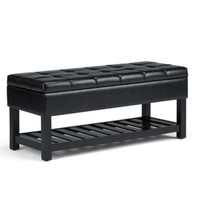 Simpli Home - Saxon Storage Ottoman