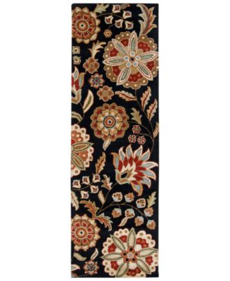 Surya - Athena ATH-5017 Black 3' x 12' Runner Area Rug