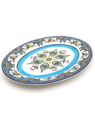 Euro Ceramica - ZANZIBAR OVAL PLATTER - 18"