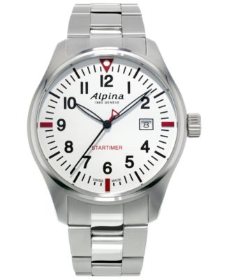 Alpina - Men's Swiss Startimer Pilot Stainless Steel Bracelet Watch 42mm