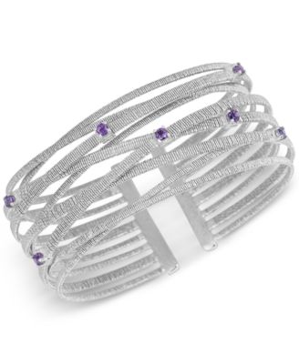 Macy's - Amethyst (1/2 ct. t.w.) Bracelet in Sterling Silver