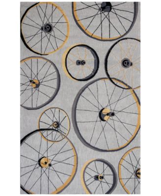 Kas - Sonesta Wheels In Motion 2035 Gray 5' x 7'6" Area Rug