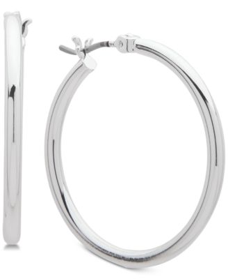 Lauren Ralph Lauren - Silver-Tone Hoop Earrings