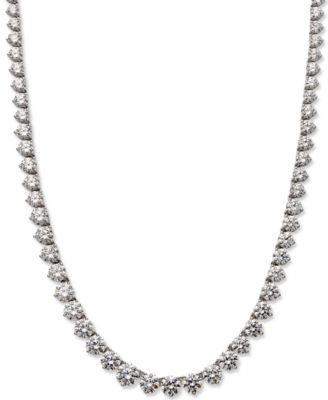 Arabella - Sterling Silver Necklace, Cubic Zirconia Necklace (53 ct. t.w.)