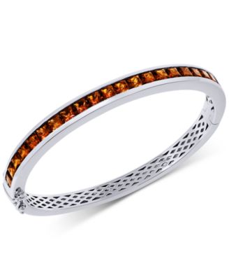 Macy's Brand - Gemstone Bangle Bracelet in Sterling Silver