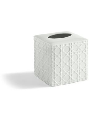 Cassadecor - Embossed Porcelain Tissue Holder