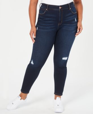 Celebrity Pink - Trendy Plus & Petite Plus Size Distressed Skinny Jeans