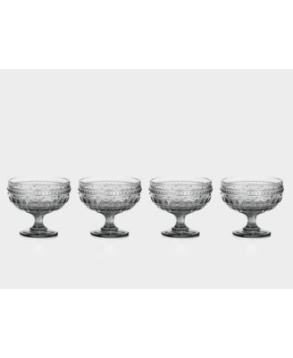 Euro Ceramica - Fez Footed Compote Glasses, Set of 4