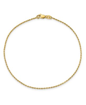 Macy's Brand - Rope Chain Anklet in 14k Yellow Gold