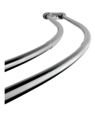 Kingston Brass - 60-Inch - 72-Inch Adjustable Double Curved Shower Curtain Rod in Polished Chrome