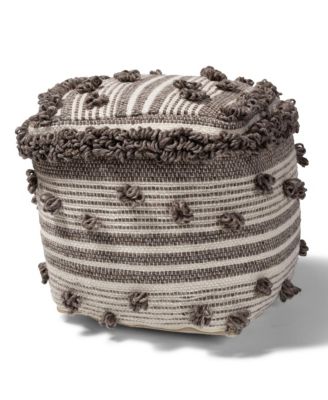 Furniture - Eligah Pouf Ottoman, Quick Ship