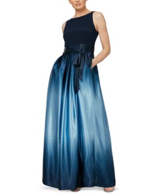 SL Fashions - Petite Ombr&eacute;-Skirt Gown