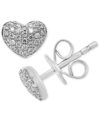 EFFY Collection - Diamond Pav&eacute; Heart Stud Earrings (1/5 ct. t.w.)