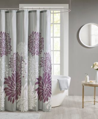 INK+IVY - Maible Printed Floral Shower Curtain