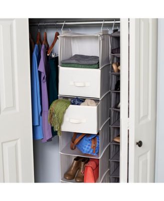 Household Essentials - 2-Pack Hanging Closet Organizer Drawers