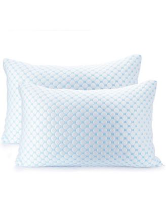 Nestl - Heat and Moisture Reducing Ice Silk and Gel Infused Memory Foam Standard/Queen Pillow - 2 Pack