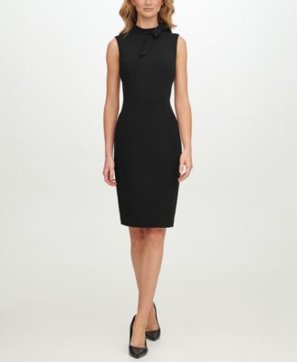 Calvin Klein - Petite Bow-Neck Sheath Dress