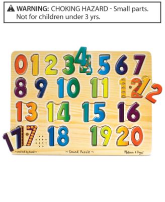 Melissa and Doug - Kids Toy, Numbers Sound Puzzle