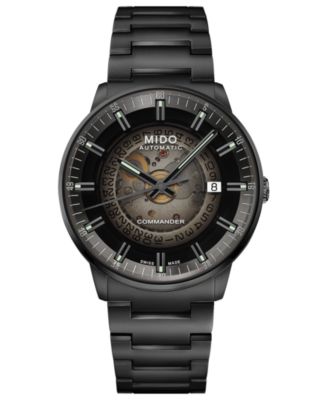 Mido - Men's Swiss Automatic Commander Gradient Black PVD Bracelet Watch 40mm