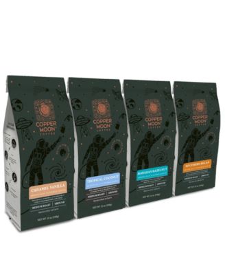 Copper Moon Coffee - Ground Coffee, Flavored Blends Variety Pack, 48 Ounces