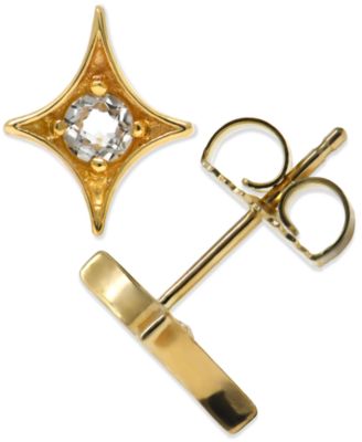 Jac + Jo by Anzie - White Topaz Star Stud Earrings (1/4 ct. t.w.) in 14k Gold