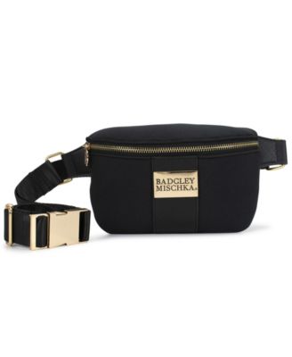 Badgley Mischka - Sage Scuba and Vegan Leather Belt Bag