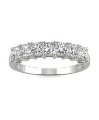 Charles & Colvard - Moissanite Square Anniversary Band 1-1/4 ct. t.w. Diamond Equivalent in 14k White Gold