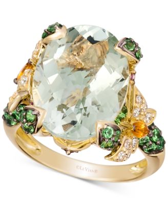 Le Vian - Multi-Gemstone (8-3/4 ct. t.w.) & Vanilla Diamond (1/4 ct. t.w.) Statement Ring in 14k Gold