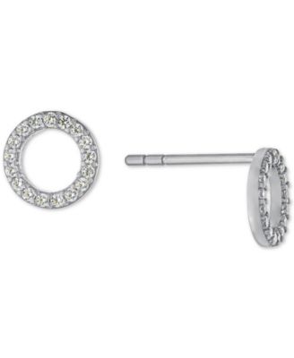 Giani Bernini - Cubic Zirconia Circle Stud Earrings in Sterling Silver