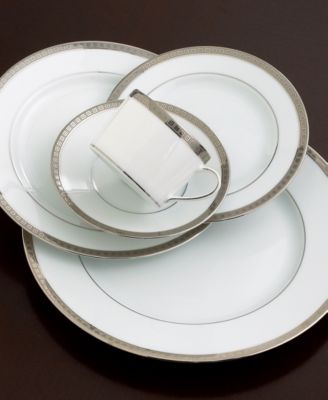 Bernardaud - Athena Platinum Full Rim Design Accent Salad Plate
