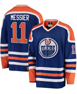 Fanatics - Men's Mark Messier Blue Edmonton Oilers Premier Breakaway Retired Player Jersey