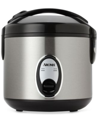 Aroma - ARC-914SB 8-Cup Cool-Touch Rice Cooker, Stainless Steel
