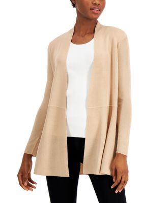 Anne Klein - Open-Front Longline Cardigan